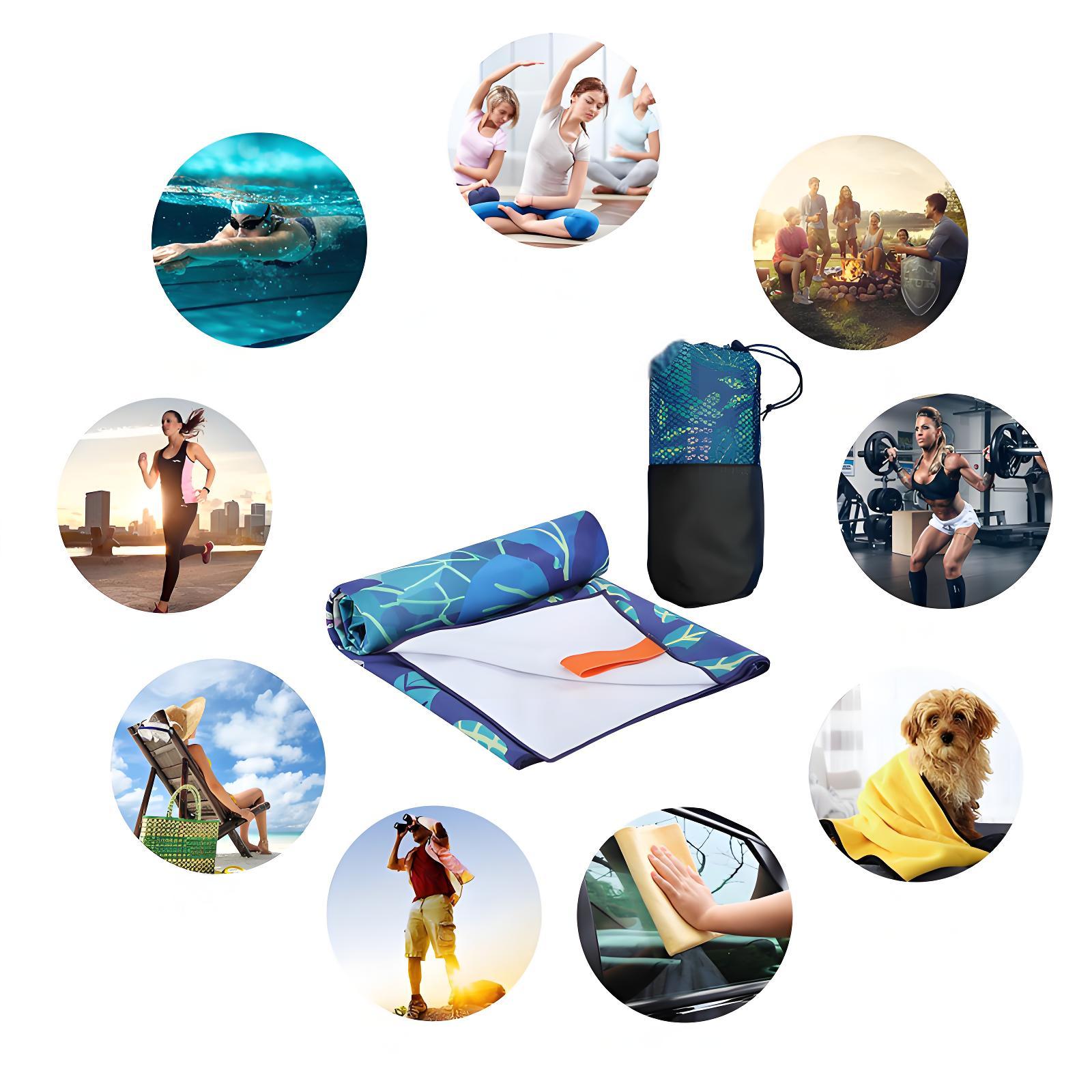  Wholesale Custom Microfiber Quick-Dry Beach Towels