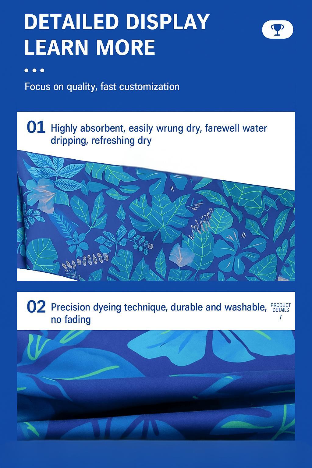  Wholesale Custom Microfiber Quick-Dry Beach Towels