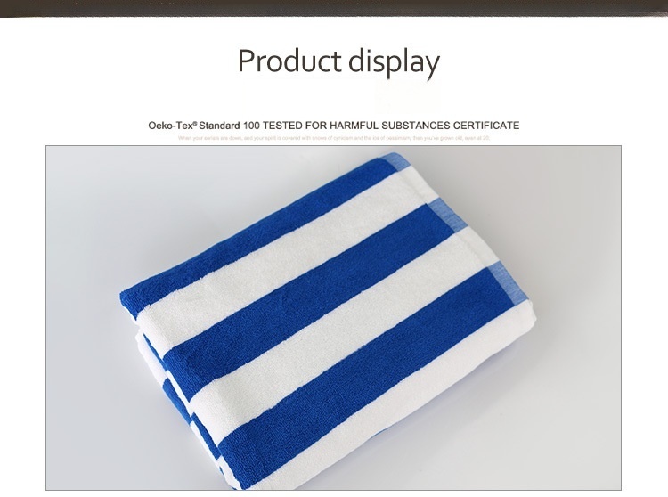 Wholesale & Customizable Striped Cotton Beach Towel 
